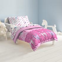 Conjunto de Roupa de Cama Infantil Dream Factory - Princesa Mágica Rosa