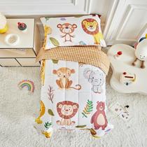Conjunto de roupa de cama infantil Joyreap 107x145 cm Microfiber Zoo Conjunto de roupa de cama infantil Joyreap 107x145 cm Microfiber Zoo