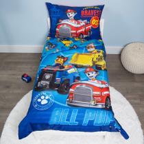 Conjunto de roupa de cama infantil Paw Patrol Calling All Pups de 4 peças
