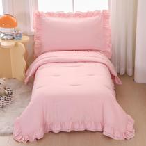 Conjunto de Roupa de Cama Infantil Wowelife Pink 4 Peças - Para Meninas Conjunto de Roupa de Cama Infantil Wowelife Pink 4 Peças - Para Meninas