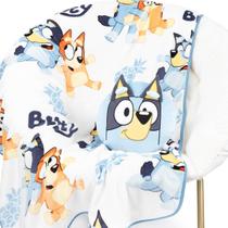 Conjunto de roupa de cama Jay Franco Bluey & Bingo Nogginz Kids de 2 peças Conjunto de roupa de cama Jay Franco Bluey & Bingo Nogginz Kids de 2 peças