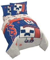 Conjunto de roupa de cama Jay Franco Minecraft Creeper em tamanho real de 7 peças