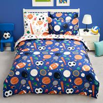 Conjunto de roupa de cama Joiedomi Kid de 7 peças de microfibra esportiva completo
