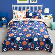 Conjunto de roupa de cama Joiedomi Twin de 5 peças de microfibra esportiva
