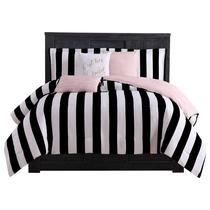Conjunto de roupa de cama Juicy Couture Cabana Stripe Reversible King Conjunto de roupa de cama Juicy Couture Cabana Stripe Reversible King