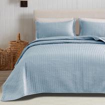 Conjunto de Roupa de Cama King Great Bay Home Alicia - Azul Bebê