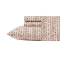 Conjunto de roupa de cama Laura Ashley Full Cotton Percale Marta Stripe Conjunto de roupa de cama Laura Ashley Full Cotton Percale Marta Stripe
