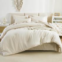 Conjunto de roupa de cama Litanika Bed in a Bag King Beige 7 peças