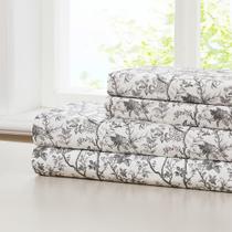 Conjunto de roupa de cama Modern Threads Queen Silky Microfiber Grey
