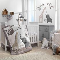 Conjunto de Roupa de Cama para Berço Lambs & Ivy Baby Jungle Animals - 4 Peças Conjunto de Roupa de Cama para Berço Lambs & Ivy Baby Jungle Animals - 4 Peças