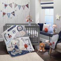 Conjunto de Roupa de Cama para Berço Lambs & Ivy Hall of Fame Sports Animals