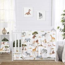 Conjunto de Roupa de Cama para Berço Sweet Jojo Designs - Animais da Selva (4 Peças) Conjunto de Roupa de Cama para Berço Sweet Jojo Designs - Animais da Selva (4 Peças)