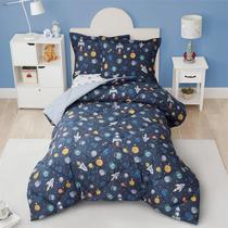 Conjunto de roupa de cama PPOLCA Twin Space para meninos com edredom e fronha