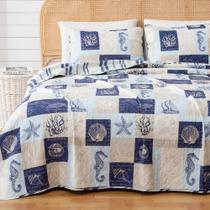 Conjunto de roupa de cama Quilt King Size Great Bay Home Caspian Collection
