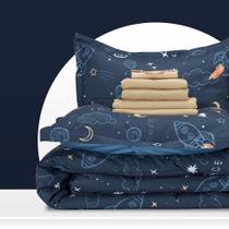 Conjunto de roupa de cama SLEEP ZONE Kids Twin com edredom, lençol e travesseiro Conjunto de roupa de cama SLEEP ZONE Kids Twin com edredom, lençol e travesseiro