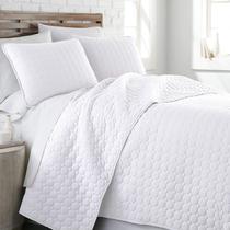 Conjunto de roupa de cama Southshore Fine Living XL Twin Quilt White Conjunto de roupa de cama Southshore Fine Living XL Twin Quilt White