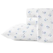 Conjunto de roupa de cama Stone Cottage King Size 100% algodão azul percal Conjunto de roupa de cama Stone Cottage King Size 100% algodão azul percal