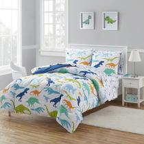 Conjunto de roupa de cama Sweet Home Collection Full Dinosaur Print