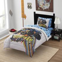 Conjunto de Roupa de Cama Sweet Home Collection Monster Truck - Tamanho Twin