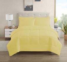 Conjunto de Roupa de Cama Sweet Home Collection Twin - 5 Peças - Amarelo