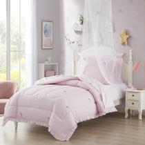 Conjunto de Roupa de Cama Sweet Home Collection - Unicórnio Arco-Íris - Tamanho Twin