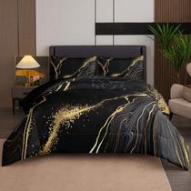 Conjunto de roupa de cama Tailor Shop Marble Soft Microfiber Queen Size
