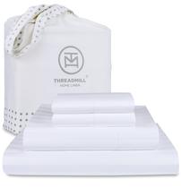 Conjunto de roupa de cama Threadmill 500 fios de algodão queen size