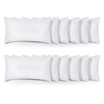 Conjunto de roupa de cama Throw Pillows Utopia de 12 brancos 40x65cm Conjunto de roupa de cama Throw Pillows Utopia de 12 brancos 40x65cm