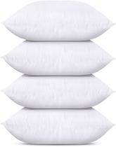 Conjunto de roupa de cama Throw Pillows Utopia de 4 brancos 50x50cm Conjunto de roupa de cama Throw Pillows Utopia de 4 brancos 50x50cm