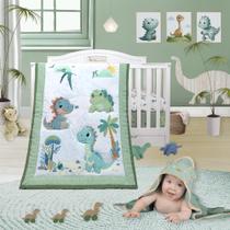 Conjunto de roupa de cama Trend'lay Dinosaur, 4 peças, berçário para bebês Conjunto de roupa de cama Trend'lay Dinosaur, 4 peças, berçário para bebês