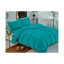 Conjunto de roupa de cama Turquoise Savannah de 2,5 lugares (king size) e 2 fronhas