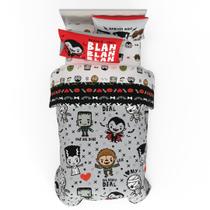 Conjunto de roupa de cama Universal Little Monsters Halloween Twin Size