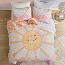 Conjunto de roupa de cama Urban Habitat Kids Sun Queen Size 4 peças Conjunto de roupa de cama Urban Habitat Kids Sun Queen Size 4 peças