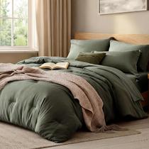 Conjunto de Roupa de Cama WRENSONGE Queen 7 Peças Azul Cinza Suave Conjunto de Roupa de Cama WRENSONGE Queen 7 Peças Azul Cinza Suave