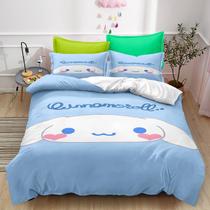 Conjunto de roupa de cama XYRXARIC Cinnamoroll, capa de edredom, 3 peças