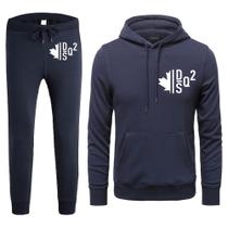 Conjunto de roupa de corrida masculina Tracksuit DSQ2S com capuz de manga comprida