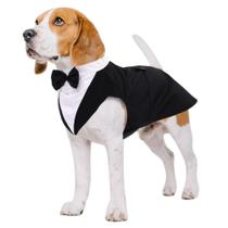 Conjunto de roupa de smoking e bandana para cães Kuoser para cães grandes