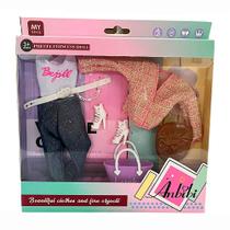 Conjunto de Roupa e Acessórios Look Inverno Anbibi 7 pçs WX225-12 - COML Belatorre Conjunto de Roupa e Acessórios Look Inverno Anbibi 7 pçs WX225-12 - COML Belatorre