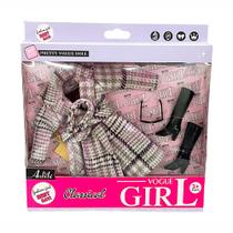 Conjunto de Roupa e Acessórios Look Inverno Vogue Girl 7 pçs WX263-12 - COML Belatorre