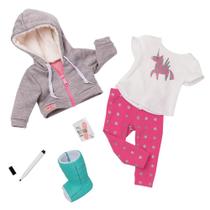 Conjunto De Roupa "Fique Bem Logo" - Our Generation