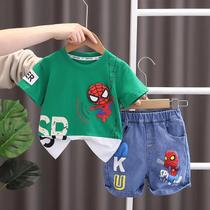 Conjunto de Roupa Infantil Homem-Aranha - Verão - Camiseta e Jeans Conjunto de Roupa Infantil Homem-Aranha - Verão - Camiseta e Jeans