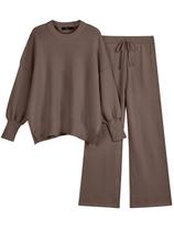 Conjunto de Roupa Lounge LILLUSORY 2 Peças - Feminino - Bege