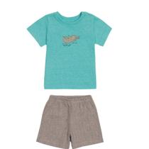 Conjunto de Roupa para Bebê Camiseta e Bermuda - Menino