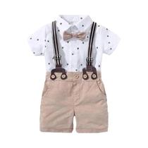 Conjunto De Roupa Para Festa De 1º Aniversário Para Meninos 3-18M, 7 Peças, Conjunto Formal De Verão
