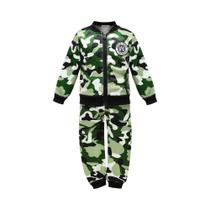 Conjunto De Roupa Para Meninos Bebês Com Jaqueta E Calças Em Camuflagem, Quente E À Prova De Vento