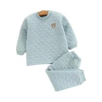 Conjunto De Roupa Térmica Grossa De Inverno Para Bebês Meninos E Meninas, Pijamas Para Crianças Conjunto De Roupa Térmica Grossa De Inverno Para Bebês Meninos E Meninas, Pijamas Para Crianças