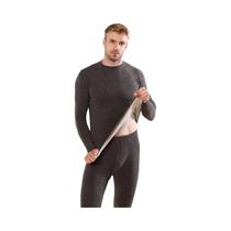 Conjunto De Roupa Térmica Masculina De Cashmere E Seda Para Outono E Inverno, Macio, Confortável E