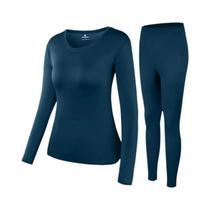 Conjunto De Roupa Térmica Masculina Para Inverno, Camiseta Térmica De Manga Longa E Calças Térmicas