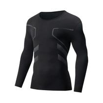 Conjunto De Roupa Térmica Masculina Para Outono E Inverno, Casual, Estampado, Confortável, Camiseta