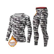 Conjunto De Roupa Térmica Masculina plus Size Para Outono/Inverno, Calças Leggings Confortáveis Com